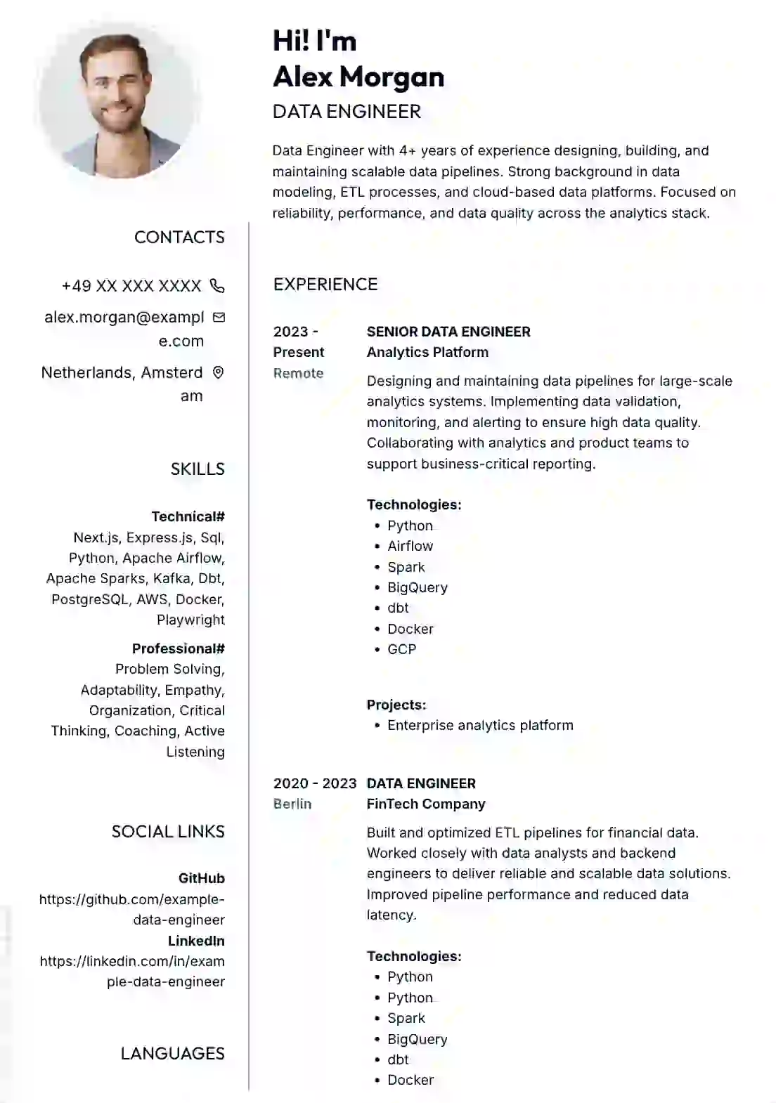 Template preview template5